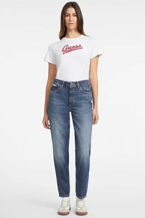شلوار جین آبی زنانه رگولار Guess - کد 843001101