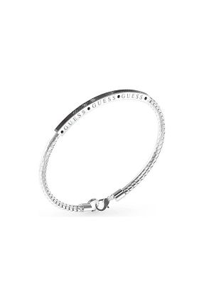 دستبند استیل (فولاد) طوسی مردانه Guess - کد 768965471
