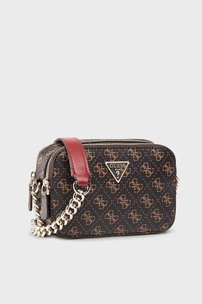 کیف پستچی قهوه ای زنانه Guess - کد 108563054