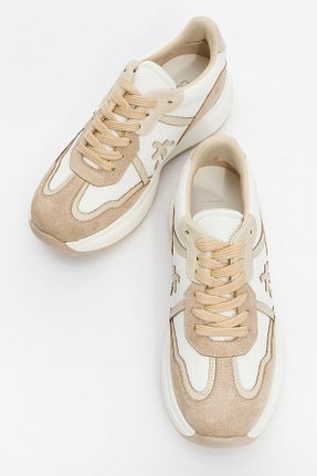 کفش اسنیکر سفید زنانه بند دار luvishoes - کد 857345187