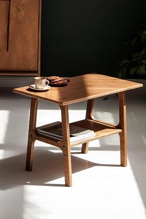 میز جلو مبلی بژ چوب Woodesk - کد 867608029