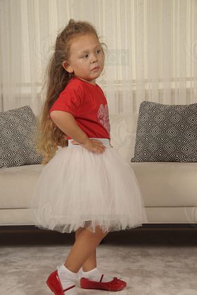 دامن سفید بچه گانه پنبه پلی استر neocotton - کد 865008905