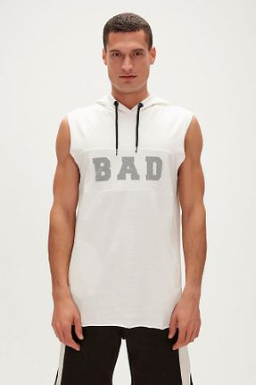 سوئیشرت سفید مردانه چاپی Bad Bear - کد 90625643