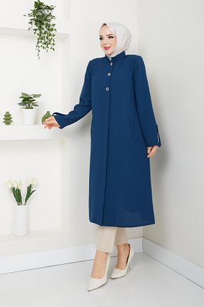 کلاه و ابایا سرمه ای زنانه مخلوط پلی استر Günay Karaca - کد 867947431