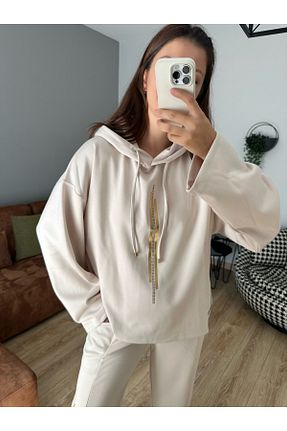 ست بالاتنه و پائین تنه بژ زنانه بافتنی İzel Benli Butik - کد 867348110