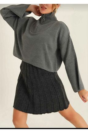 پلیور طوسی زنانه ساده eyonnwear - کد 867343238