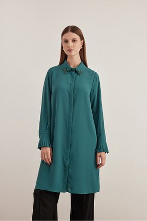 تونیک حجاب سبز زنانه بافتنی Aker - کد 867647049
