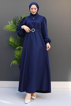 لباس حجاب سرمه ای زنانه Kalem giz astore - کد 867342798