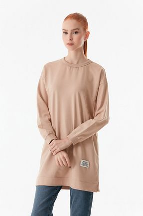تونیک بژ زنانه بافتنی Fullamoda - کد 823175163