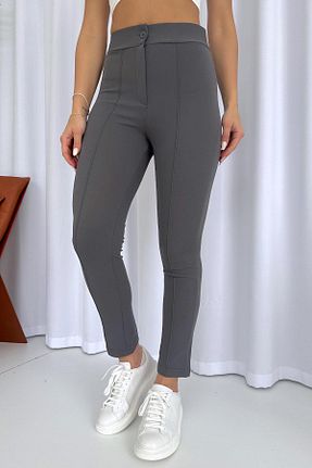 شلوار طوسی زنانه لیکرا Mine Tan Butik - کد 856279815