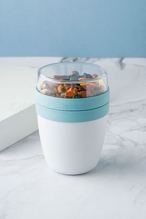 ظرف نگهداری فیروزه ای پلاستیک KaktüsKedi - کد 867360794