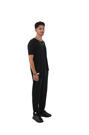 شلوار مشکی مردانه لیکرا COLORDS - کد 867366524
