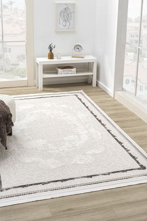 فرش طوسی قابل شستشو Prestige Halı - کد 867382327