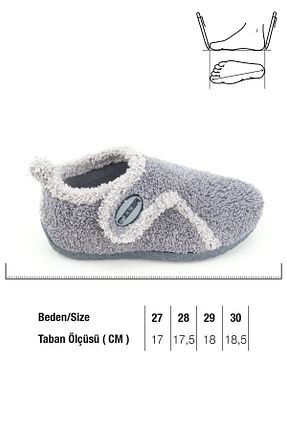 دمپائی خانگی طوسی بچه گانه پارچه ای Gezer - کد 867366520