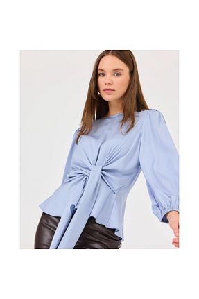 بلوز طوسی زنانه ساده SEÇİL - کد 867366041