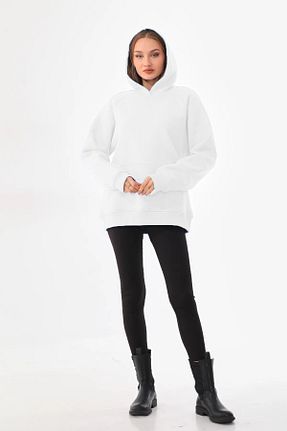 سوئیشرت سفید زنانه ساده batı - کد 867387799