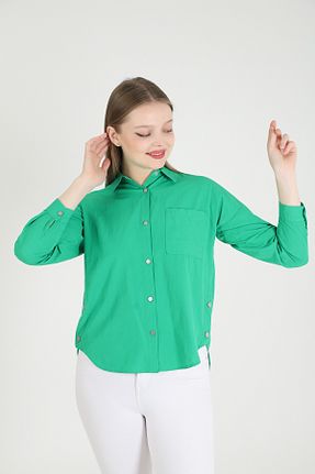 پیراهن سبز زنانه اورسایز Dabenti women style - کد 867393938