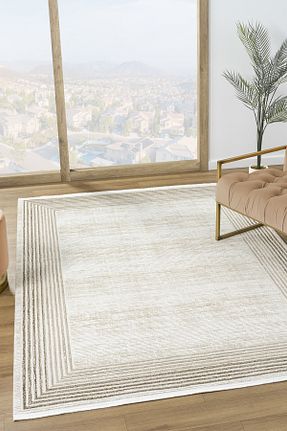فرش سفید قابل شستشو Prestige Halı - کد 867391871