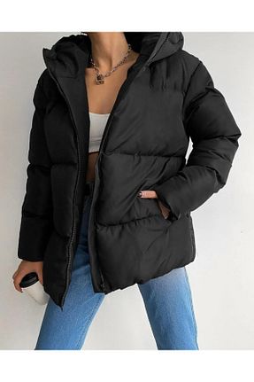 کاپشن مشکی زنانه Relaxed Birru Butik - کد 867408526