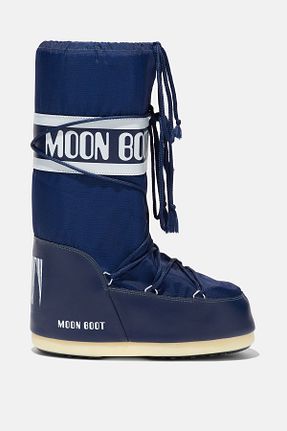 بوت برفی آبی زنانه چرم خالص Moon Boot - کد 865461180