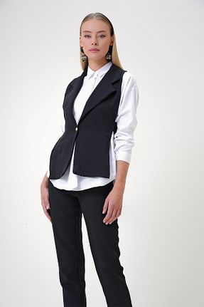 ست بالاتنه و پائین تنه مشکی زنانه بافتنی Trend Alaçatı Stili - کد 860658263