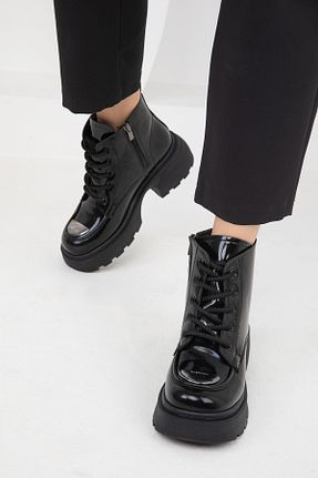 بوت / نیم بوت مشکی زنانه چرم مصنوعی SOHO - کد 865009375