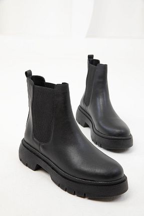بوت / نیم بوت مشکی زنانه چرم مصنوعی SOHO - کد 865009370