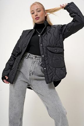 کاپشن مشکی زنانه رگولار VAGGON - کد 867170405