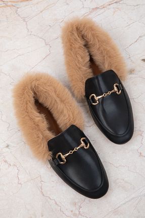 کفش لوفر مشکی زنانه چرم مصنوعی SOHO - کد 865008735