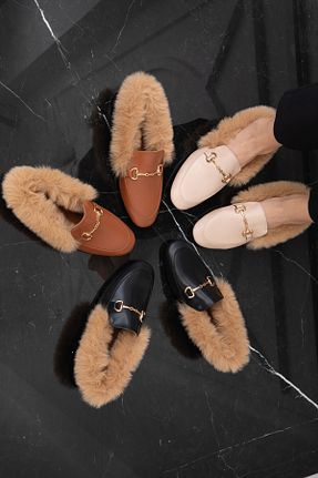 کفش لوفر بژ زنانه چرم مصنوعی SOHO - کد 865008732