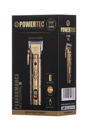 ماشین اصلاح صورت طلائی بی سیم Powertec - کد 767232455