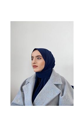 شال سرمه ای زنانه Medine İpeği Pasha - کد 866025875