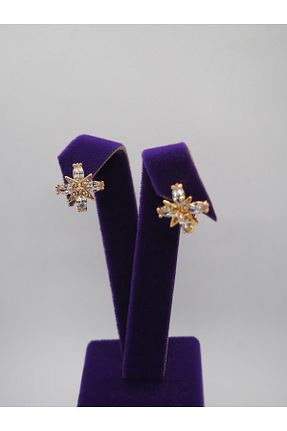 گوشواره استیل (فولاد) طلائی زنانه استیل (فولاد) BLENDENDE - کد 866600703
