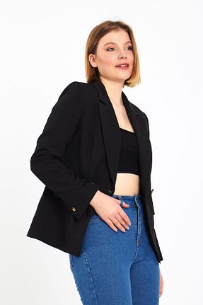 کت مشکی زنانه رگولار Blue Black - کد 738209168