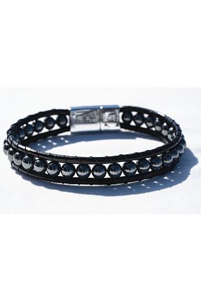 دستبند استیل (فولاد) مشکی مردانه Home - کد 866049449