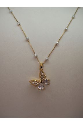 گردنبند استیل ( فولاد ) طلائی زنانه استیل (فولاد) BLENDENDE - کد 866060043