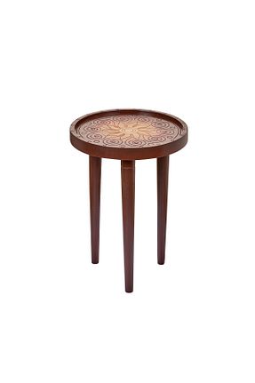 میز عسلی قهوه ای چوب Orta Sofa - کد 866058386
