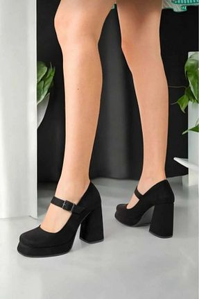کفش پاشنه بلند کلاسیک مشکی زنانه چرم لاکی ELENAS - کد 864507115