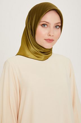 روسری سبز کرپ ساتن ابریشم Armine - کد 866262321