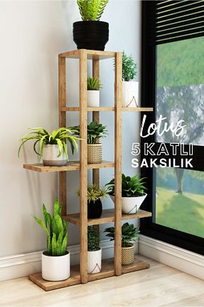 ژاردینیر قهوه ای 108 سانتی متر Jest Dekor Konsept - کد 825926629