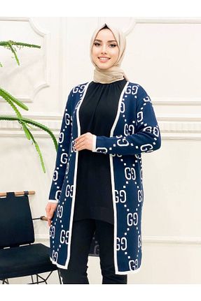 شال آبی زنانه Abalı - کد 866126314
