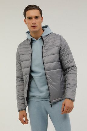 کاپشن طوسی مردانه رگولار Lumberjack - کد 445467084