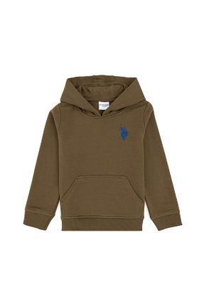 سوئیشرت خاکی بچه گانه ساده U.S. Polo Assn. - کد 866157801