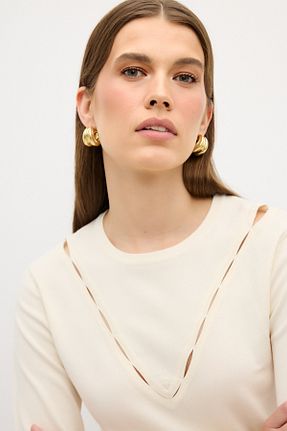پلیور بژ زنانه ساده adL - کد 866170621