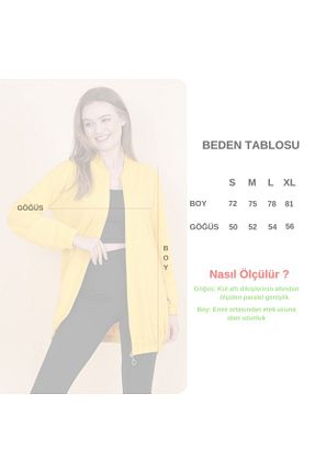 تونیک زرد زنانه بافتنی ABS FASHİON - کد 824717825
