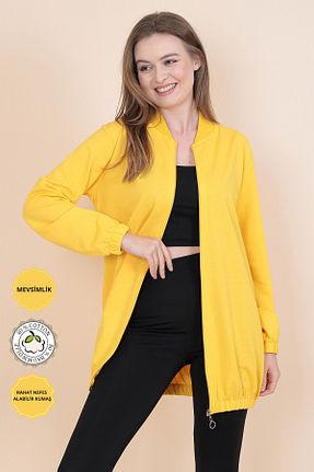 تونیک زرد زنانه بافتنی ABS FASHİON - کد 824717825
