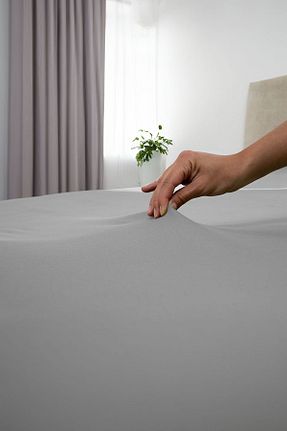 ست ملحفه تکنفره طوسی پنبه GAMA HOME - کد 865779069