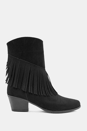 بوت / نیم بوت مشکی زنانه چرم مصنوعی Bestyle - کد 866223110