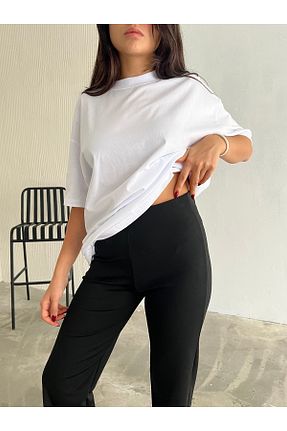 شلوار مشکی زنانه لیکرا coaksco - کد 866190624