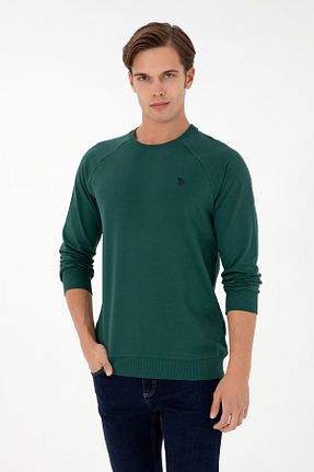 سوئیشرت سبز مردانه ساده U.S. Polo Assn. - کد 866216320